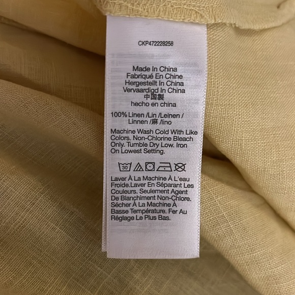 Yellow madewell skirt lightly used with zipper at the top size 4 women’s! - Picture 5 of 7